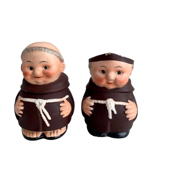 Goebel West Germany Franciscan Monk Sugar Creamer Set - Picture 1 of 9